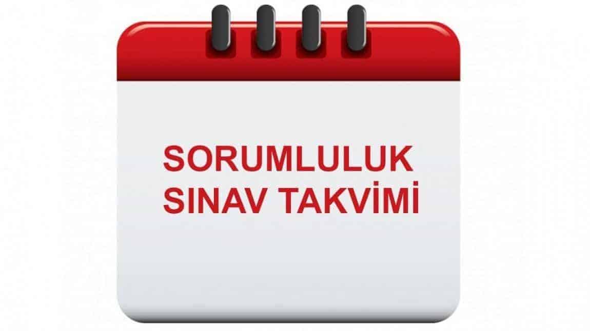 2024-2025 Eğitim Öğretim Yılı 2. Dönem Sorumluluk Sınav Takvimi
